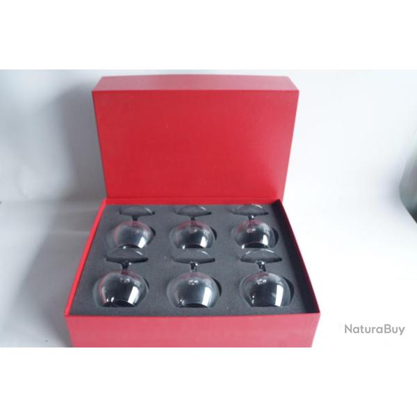 BACCARAT 6 Verres � cognac en cristal