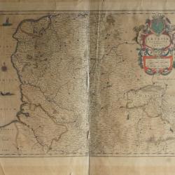 Carte Artesia Comitatus Artois XVIIe si&egrave;cle
