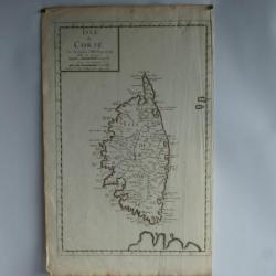 Carte Isle de Corse Nicolas Sanson
