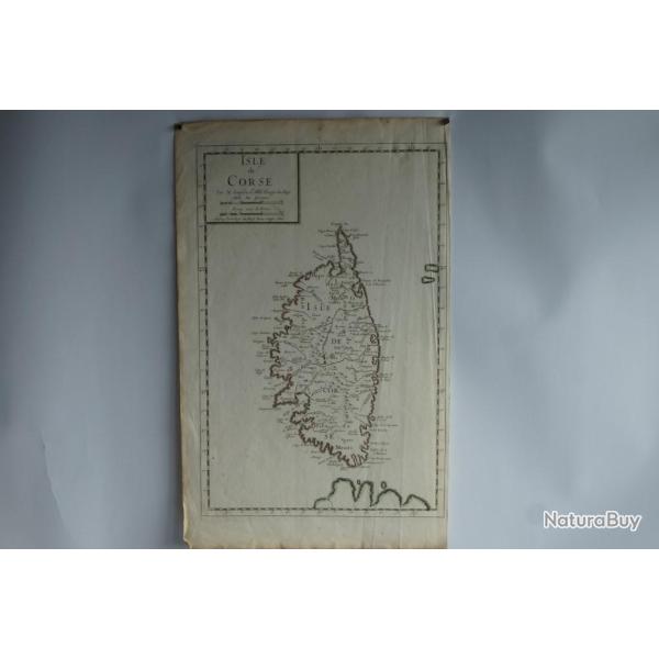 Carte Isle de Corse Nicolas Sanson