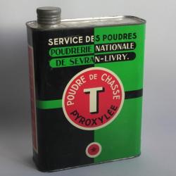 Bidon Poudre de chasse Pyroxyl&eacute;e T Sevran-Livry Poudre noire