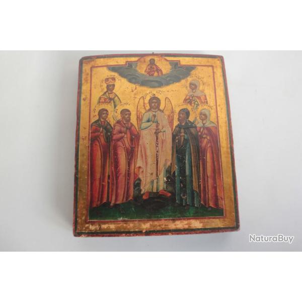 Ic�ne orthodoxe russe Synaxe des saints XIXe si�cle