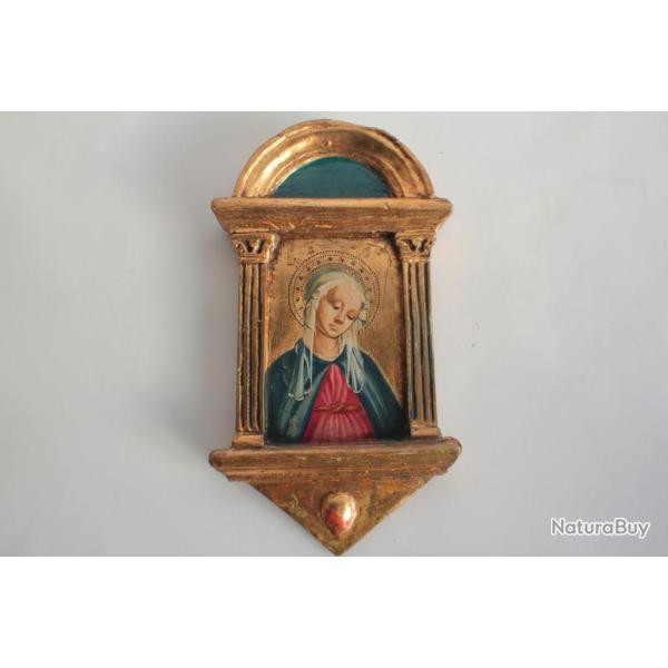 Ic�ne Peinture Vierge XIXe si�cle Italie