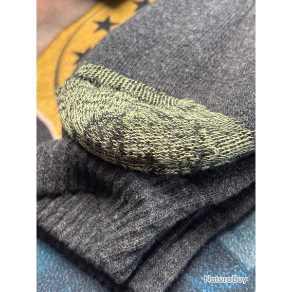 LOT A -DESTOCKAGE DE FOLIE chaussettes chaudes hautes en laine made in france super prix encheres