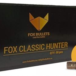 Ogives Sans Plomb Monolithiques FOX CLASSIC HUNTER cal.308 (7.62mm) 165gr - Boite de 50 unit&eacute;s