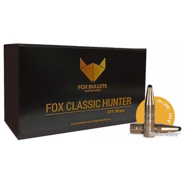 Ogives Sans Plomb Monolithiques FOX CLASSIC HUNTER cal.308 (7.62mm) 165gr - Boite de 50 unit�s