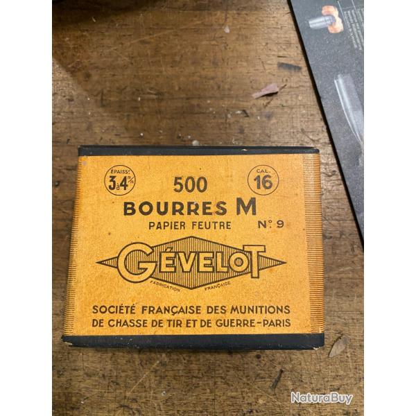 BOURRES GEVELLOT CALIBRE 16  N 9