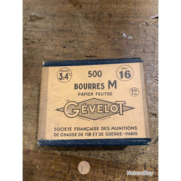 BOURRES GEVELLOT CALIBRE 16  N 12