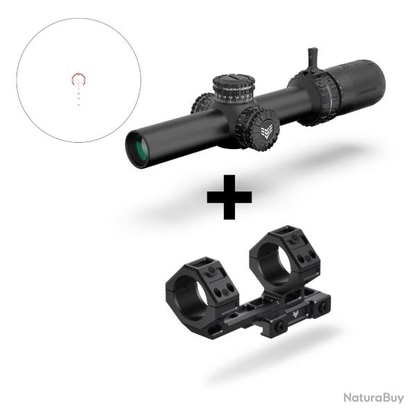 PACK LUNETTE ARROWHEAD SFP LPVO 1-6X24 + MONTAGE 30MM - SWAMPFOX OPTICS