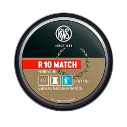 Plombs RWS R10 match Pistol diam&egrave;tre 4.50 par 5 000 4.50mm