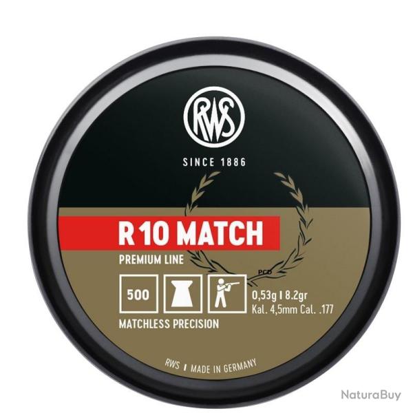 Plombs RWS R10 Rifle diam�tre 4.50 par 5 000 4.51mm
