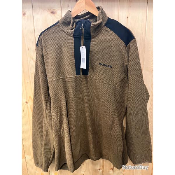 Pull Homme Somlys 152 Col Montant Zipp�