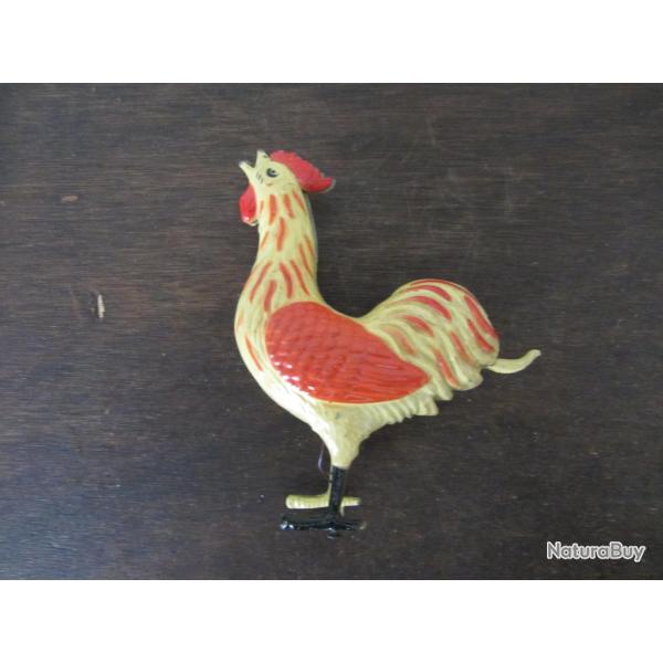Briquet de table � gaz - Coq en m�tal 1970