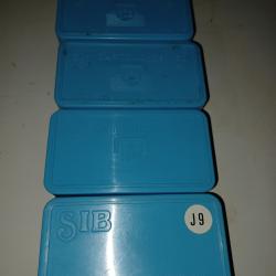 4 Bo&icirc;tes bleu de stockage munitions