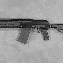 Fusil &agrave; pompe SAIGA 12K Full Auto Tokyo Marui Gaz Custom + Adapteur HPA ( pulse ) pour chargeur M4