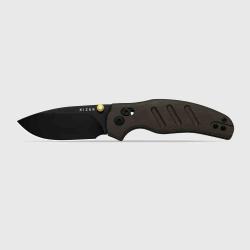 Couteau Kizer Vanguard Sheepdog C01C CD Lame Acier Nitro-V Manche Richlite Brun KIV348829CDA2
