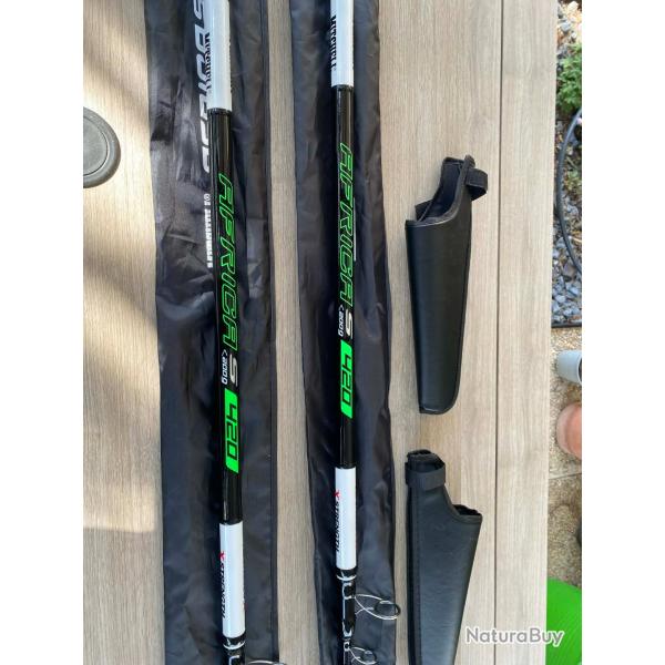 Deux cannes a peche Surfcasting neuve Mitchell suprema 3.0 Africa S 4,20m/ max plomb�e 200grammes