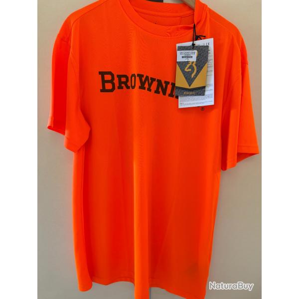 tee shirt orange fluo