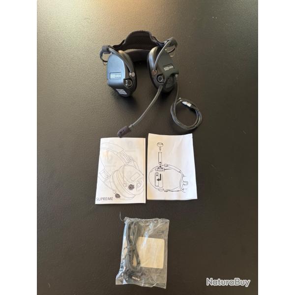 Casque MSA Sordine supreme pro avec micro