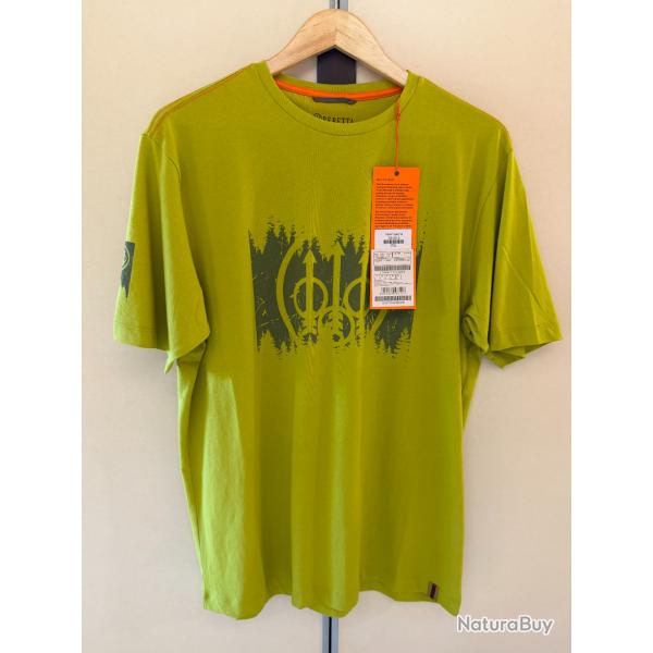 tee shirt  beretta vert