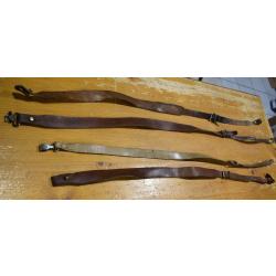 lot de 4 bretelles cuir pour carabine d'occasion a 1�