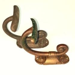 ancienne paires de pat&egrave;res en laiton 19&egrave;me