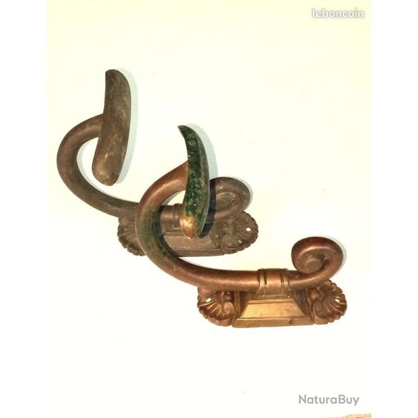 ancienne paires de pat�res en laiton 19�me