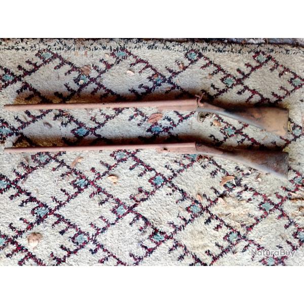 2 �paves fusils de chasse a broche