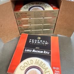 1000 AMORCES FEDERAL  LARGE  MAGNUM RIFLE MATCH PRIMERS REF GM215M