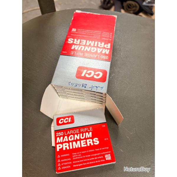 1000 AMORCES LARGE RIFLE MAGNUM CCI REF 250