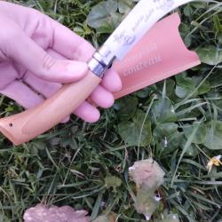 Couteau &agrave; champignon Opinel serpette n&deg;8 gravure laser - personnalisable - Motif original