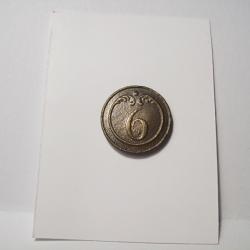 militaria bouton 1 er empire 6 &egrave;me r&eacute;giment diam&egrave;tre 22 mm