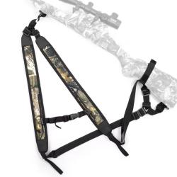 Harnais Bretelle double 1euro sans r&eacute;serve pour fusil carabine ect ... Sp&eacute;cial traque camo harnais