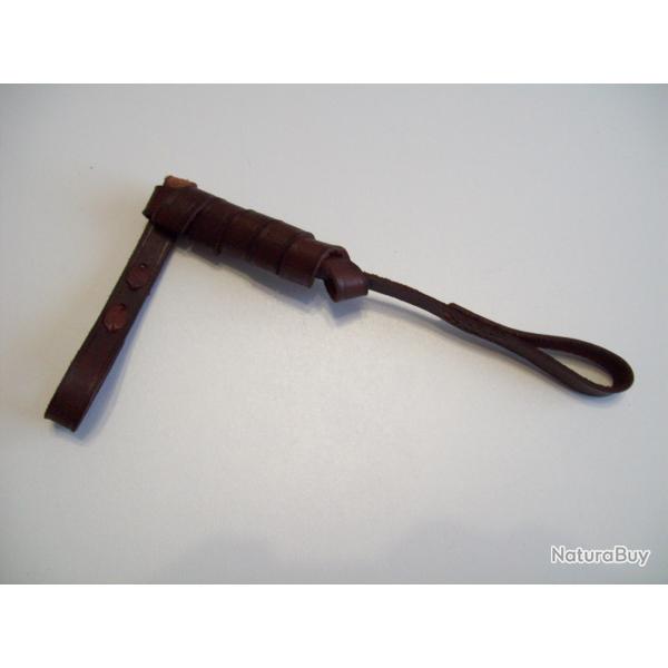 militaria ww1 dragonne cuir  de revolver 1873/1892 poilu 14/18