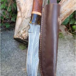 poignard damas Beau Poignard Couteau Legolas Damas Lame 256 Couches Manche Bois Fabrication Artisana