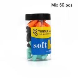60 pcs bouchon d'oreilles 1� sans r&eacute;serve en mousse r&eacute;ducteur de son anti bruit