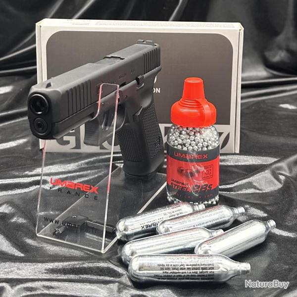 Pack "Pr�t � tirer" PISTOLET BILLES ACIER - GLOCK 17 GEN5 CO2- Umarex