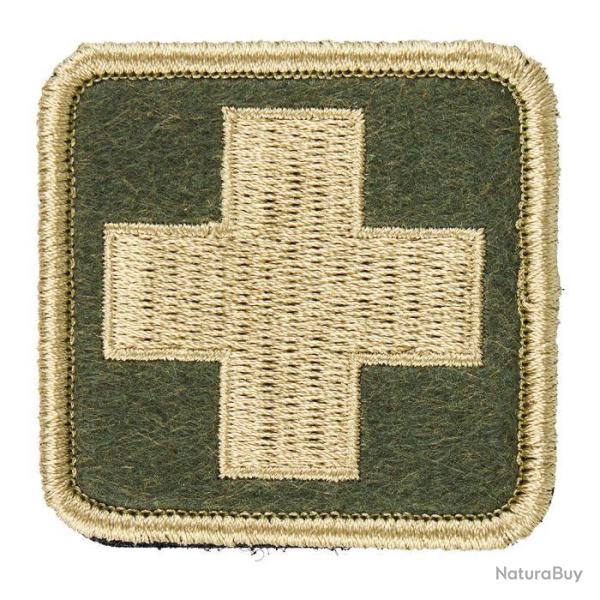 Patch Croix Medic 5x5cm - Basse Visibilit� - Vert