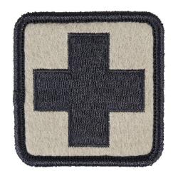 Patch Croix Medic 5x5cm - Basse Visibilit&eacute; Beige
