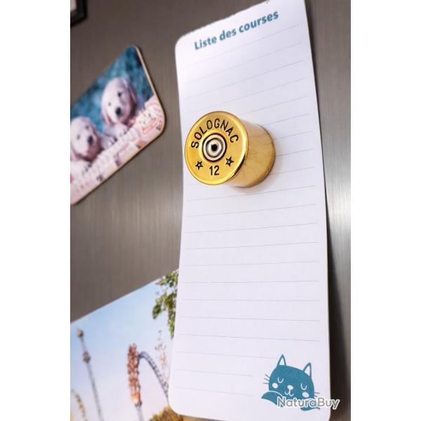 Aimant calibre 12 en �tui de cartouche - fabrication artisanale.