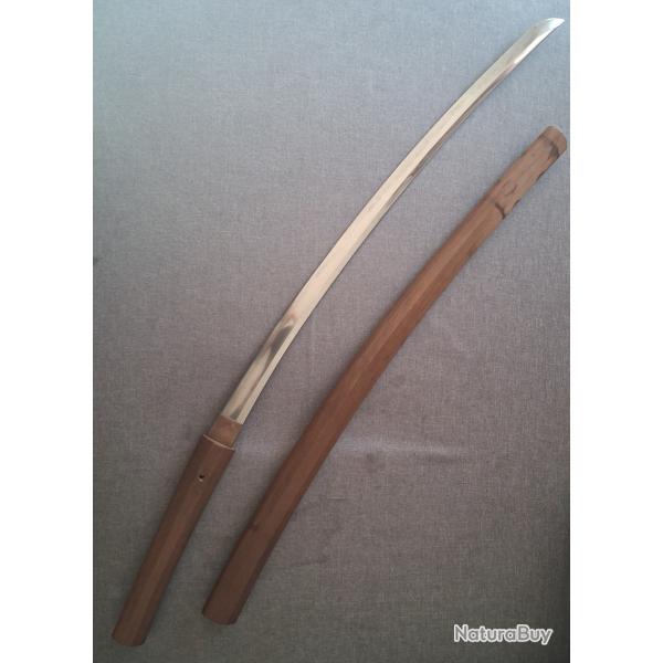 Authentique KATANA Japonais en shirasaya edo. + certificat.