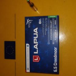 Munition 6.5 Creedmoor Lapua 140 grains Naturalis