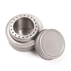 R&eacute;chaud Alcool Titanium Ultral&eacute;ger Chauffe Rapide Camping Randonn&eacute;e Compact