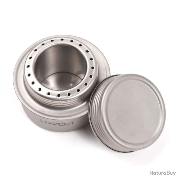 R�chaud Alcool Titanium Ultral�ger Chauffe Rapide Camping Randonn�e Compact