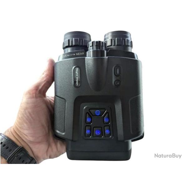 Jumelle 4K Vid�o 36 MP Zoom 8X Distance 600M Infrarouge �tanche IP65 Batterie 5000mAh �cran HD