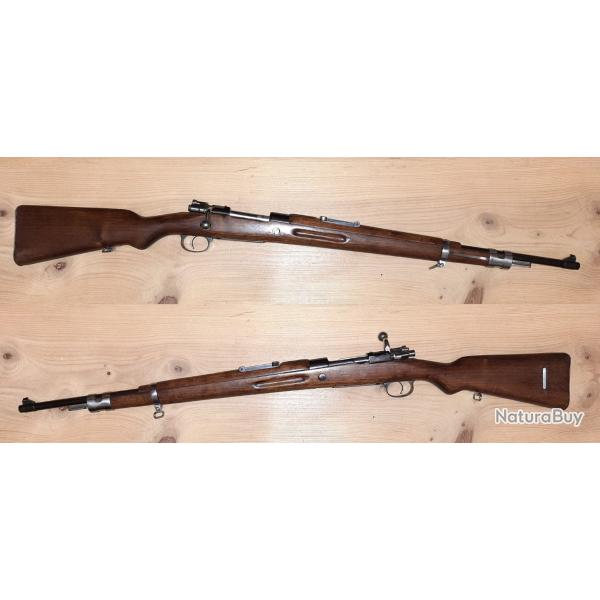 Jolie carabine mauser 8x57js canon miroir