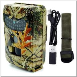 Cam&eacute;ra de Chasse Infrarouge Vision Nocturne Camouflage Animaux 12MP &eacute;tanche