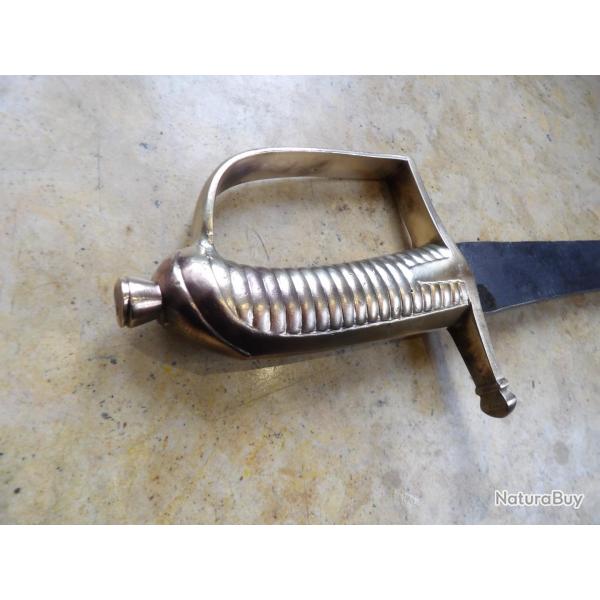 sabre briquet infanterie 1767 1790 r�volution royaume FR lame abim�e grav�e Klingenthal 1� empire