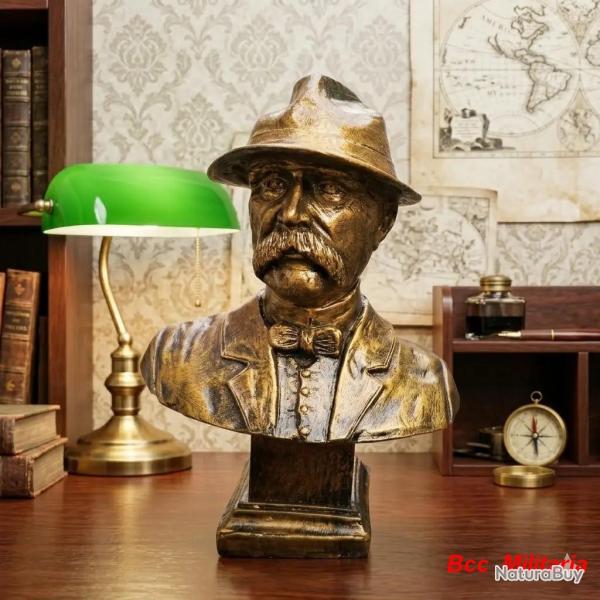 Buste de Georges Cl�menceau " Le P�re la victoire " - Hauteur : 18 cm