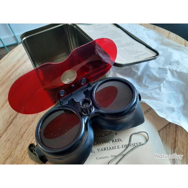 Lunettes de pilotes aviation am�ricaine 2�me GM Google variable-density neuves et compl�tes.